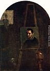 Annibale Carracci Self Portrait painting